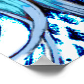 Mermaid Princess in Blue Hues Poster (Hoek)