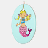 mermaid princess keramisch ornament (Links)