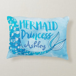 Mermaid Princess Pillow Accent Kussen