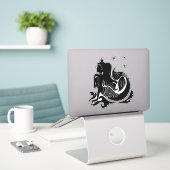 Mermaid Princess Sticker (Laptop op bureau)