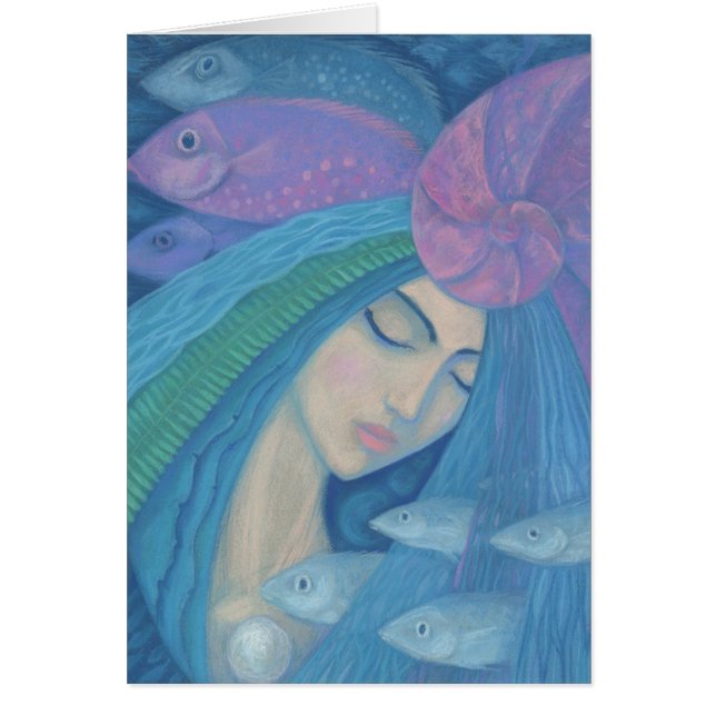 Mermaid Princess, underwater Fantasy, roze blauw (Voorkant)