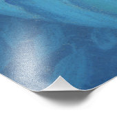 Mermaid Princess, underwater Fantasy, roze blauw Foto Afdruk (Hoek)