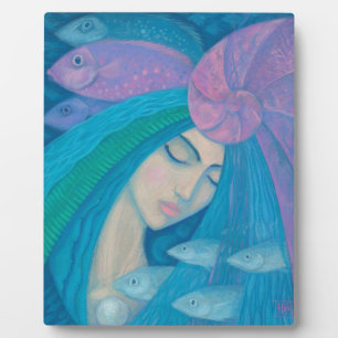 Mermaid Princess, underwater Fantasy, roze blauw Fotoplaat