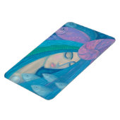 Mermaid Princess, underwater Fantasy, roze blauw Magneet (Linkerzijde)
