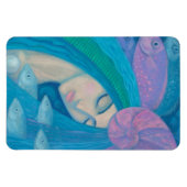 Mermaid Princess, underwater Fantasy, roze blauw Magneet (Horizontaal)