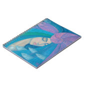 Mermaid Princess, underwater Fantasy, roze blauw Notitieboek (Linkerzijde)