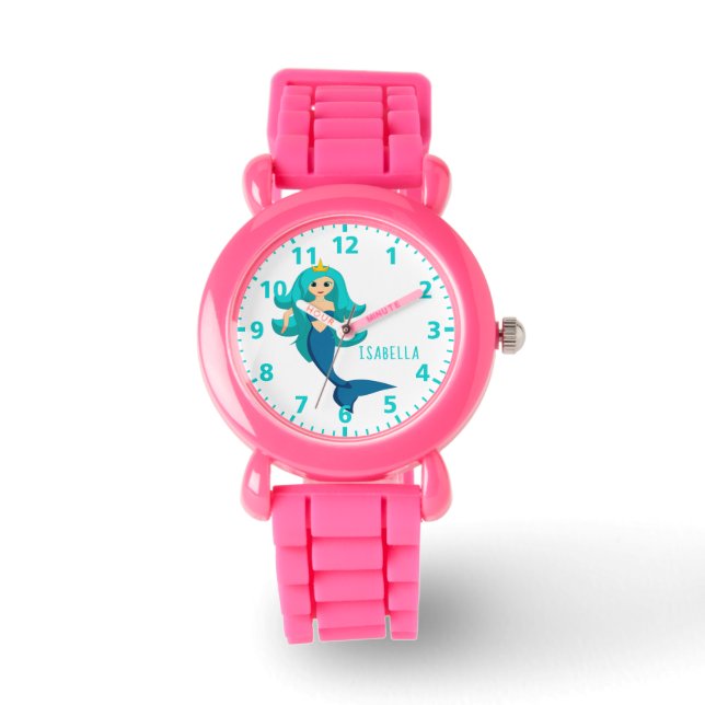 Mermaid prinses meisje horloge (Voorkant)