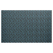 Mermaid Print Fabric Blue en Black Stof (Yard (91,4 cm))