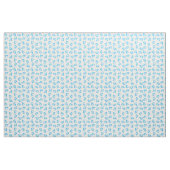 Mermaid Print Fabric Blue en White Stof (Yard (91,4 cm))