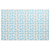 Mermaid Print Fabric Blue en White Stof (Fat Quarter)