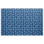 Mermaid Print Fabric Blue & Navy Stof (Fat Quarter)