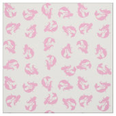 Mermaid Print Fabric Pink en White Stof (Swatch)