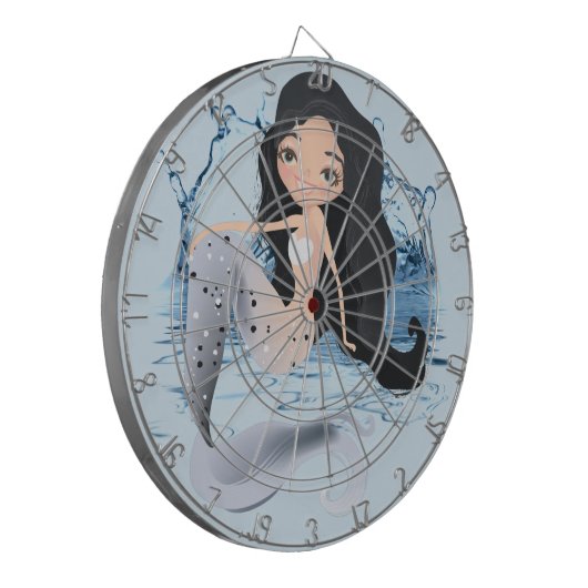 Mermaid ProfilesInk Dart Board Dartbord (Voorkant Links)