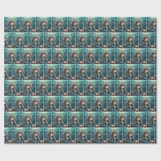 Mermaid Queen Cadeaupapier (Vlak)
