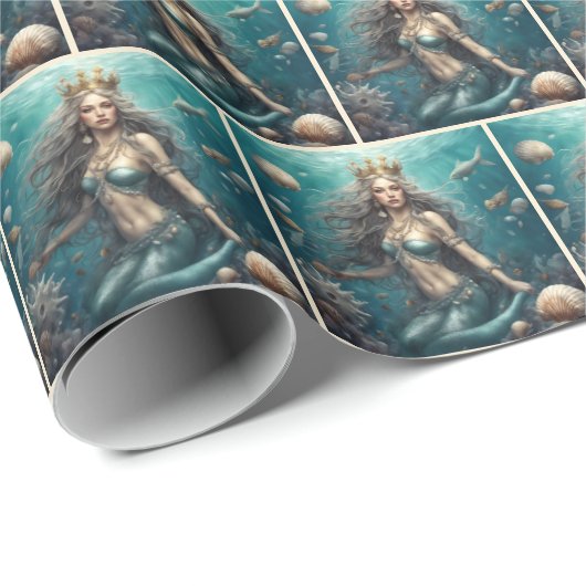Mermaid Queen Cadeaupapier (Rol Hoek)