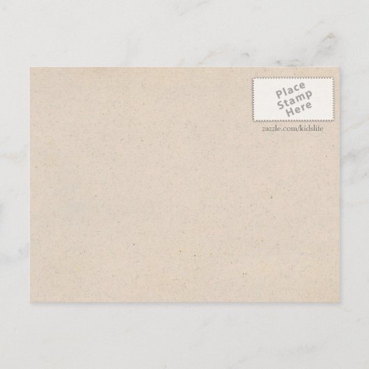 Mermaid Queen Nursery Rhyme Briefkaart (Achterkant)