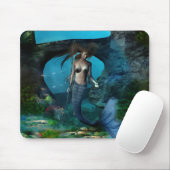 Mermaid Queen - onder het Zee Mousepad Muismat (Met muis)