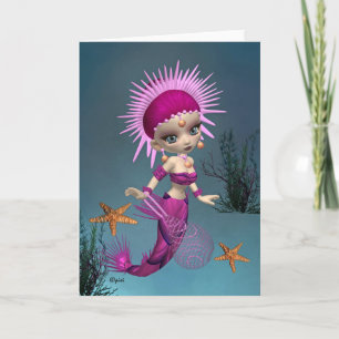 Mermaid Queen Wenskaart Kaart