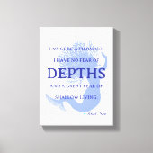Mermaid Quote Canvas Afdruk (Voorkant)