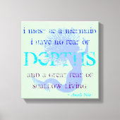 Mermaid Quote Canvas Afdruk (Voorkant)