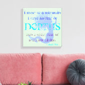 Mermaid Quote Canvas Afdruk (Insitu (Woonkamer))