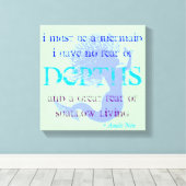 Mermaid Quote Canvas Afdruk (Insitu (Houten vloer))
