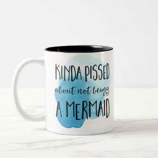 Mermaid Quotes Tweekleurige Koffiemok (Links)