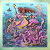 Mermaid Raamsticker (Vel 3)