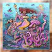 Mermaid Raamsticker (Vel 2)