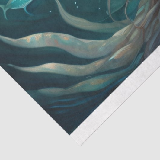 Mermaid Red Hair Queen v1 Tissuepapier (Detail)