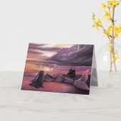 Mermaid Rendezvous Wenskaart Kaart (Gele Bloem)