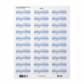 Mermaid Return Address Labels (Full Sheet)
