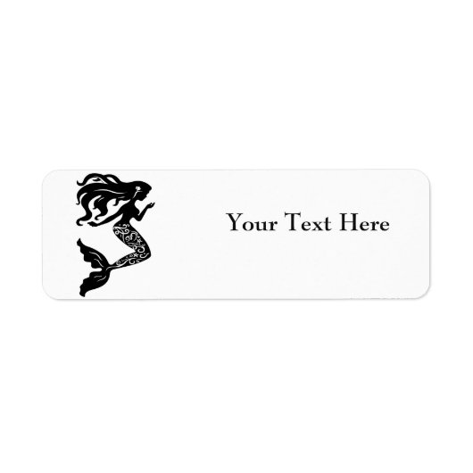 Mermaid Return Address Labels (Voorkant)
