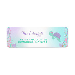 Mermaid Return Address Labels Magical Mermaid