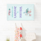 Mermaid Riding a Dolphin under the Zee Birthday Spandoek (Insitu)