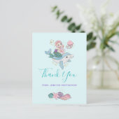 Mermaid Riding a Dolphin under Zee Dank u Briefkaart (Staand voorkant)