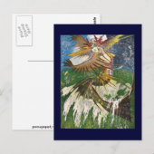 Mermaid Riding a Wave Briefkaart (Voorkant / Achterkant)