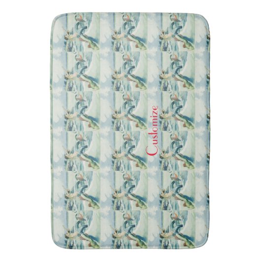 Mermaid Riding Zee Serpent Thunder_Cove Badmat (Voorkant Verticaal)