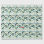 Mermaid Riding Zee Serpent Thunder_Cove Cadeaupapier (Vlak)