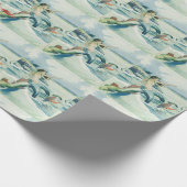 Mermaid Riding Zee Serpent Thunder_Cove Cadeaupapier (Hoek)