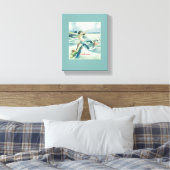 Mermaid Riding Zee Serpent Thunder_Cove Canvas Afdruk (Insitu (Slaapkamer))