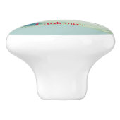 Mermaid Riding Zee Serpent Thunder_Cove Keramische Knop (Zijkant)