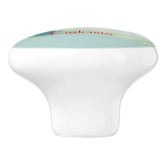 Mermaid Riding Zee Serpent Thunder_Cove Keramische Knop (Zijkant)