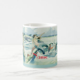 Mermaid Riding Zee Serpent Thunder_Cove Koffiemok