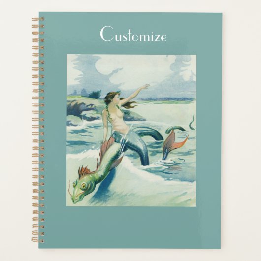 Mermaid Riding Zee Serpent Thunder_Cove Planner (Voorkant)