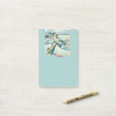 Mermaid Riding Zee Serpent Thunder_Cove Post-it® Notes (Op bureau)