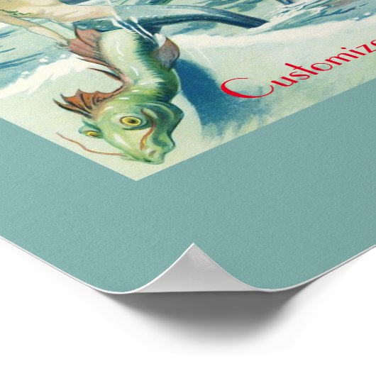 Mermaid Riding Zee Serpent Thunder_Cove Poster (Hoek)