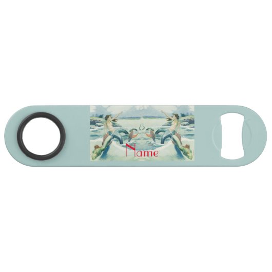 Mermaid Riding Zee Serpent Thunder_Cove Speed Flessenopener (Voorkant (Horizontaal))