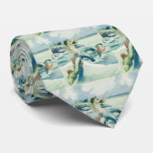 Mermaid Riding Zee Serpent Thunder_Cove Stropdas (Opgerold)