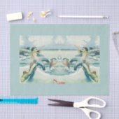 Mermaid Riding Zee Serpent Thunder_Cove Tissuepapier (Craft)